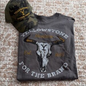New Yellowstone shirt and hat